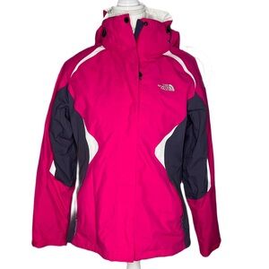 The North Face Women's Pink and Dark Gray Ski Jacket